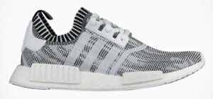 AfB_X Y adidas Originals NMD R1 Primeknit Xj[J[ jOV[Y White/White/Black