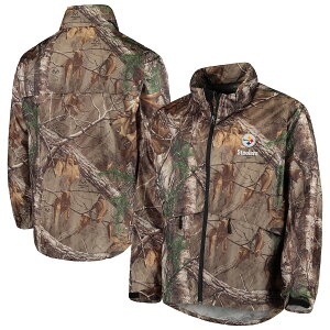 Y WPbg "Pittsburgh Steelers" Sportsman Waterproof Packable Full-Zip Jacket - Realtree Camo