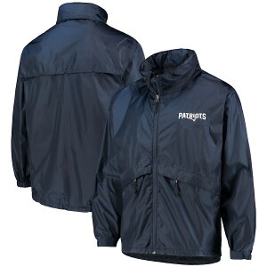 Y WPbg "New England Patriots" Sportsman Waterproof Packable Full-Zip Jacket - Navy