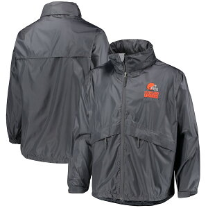 Y WPbg "Cleveland Browns" Sportsman Waterproof Packable Full-Zip Jacket - Graphite