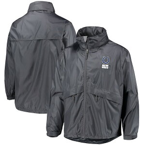 Y WPbg "Indianapolis Colts" Sportsman Waterproof Packable Full-Zip Jacket - Graphite