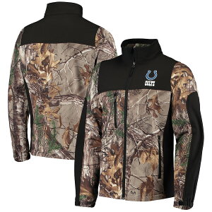 Y WPbg "Indianapolis Colts" Hunter Softshell Full-Zip Jacket - Realtree Camo/Black