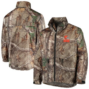Y WPbg "Cleveland Browns" Sportsman Waterproof Packable Full-Zip Jacket - Realtree Camo