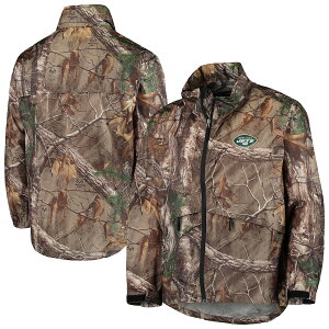Y WPbg "New York Jets" Sportsman Waterproof Packable Full-Zip Jacket - Realtree Camo