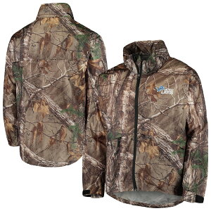 Y WPbg "Detroit Lions" Sportsman Waterproof Packable Full-Zip Jacket - Realtree Camo
