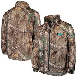 Y WPbg "Carolina Panthers" Sportsman Waterproof Packable Full-Zip Jacket - Realtree Camo
