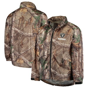 Y WPbg "Las Vegas Raiders" Sportsman Waterproof Packable Full-Zip Jacket - Realtree Camo