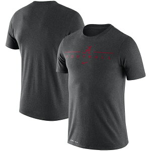 Y TVc "Alabama Crimson Tide" Nike Icon Word Performance T-Shirt - Heathered Charcoal