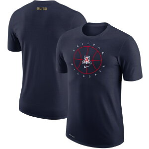 �����Y T�V���c "Arizona Wildcats" Nike Basketball Team Issue Legend Performance T-Shirt - Navy