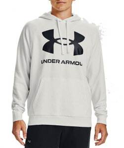 �A���_�[�A�[�}�[ �����Y �p�[�J�[ Under Armour Men's Rival Fleece Big Logo Hoodie �t�[�f�B�[ ONYX WHITE/BLACK