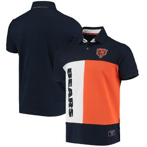 g~[qtBK[ Y |Vc "Chicago Bears" Tommy Hilfiger Color Block Polo - Navy/Orange
