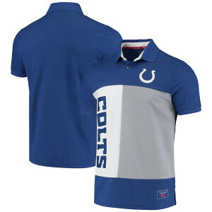 g~[qtBK[ Y |Vc "Indianapolis Colts" Tommy Hilfiger Color Block Polo - Royal/Gray