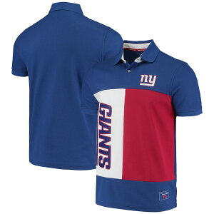 g~[qtBK[ Y |Vc "New York Giants" Tommy Hilfiger Color Block Polo - Royal/Red
