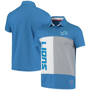 g~[qtBK[ Y |Vc "Detroit Lions" Tommy Hilfiger Color Block Polo - Blue/Gray