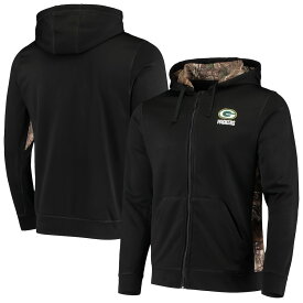 メンズ ジャケット "Green Bay Packers" Decoy Tech Fleece Full-Zip Jacket - Black/Realtree Camo