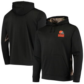 メンズ パーカー "Cleveland Browns" Logo Ranger Pullover Hoodie - Black/Realtree Camo