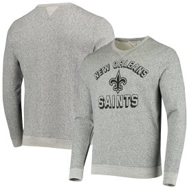 メンズ スウェットシャツ "New Orleans Saints" Junk Food Marled Pullover Sweatshirt - Heathered Charcoal