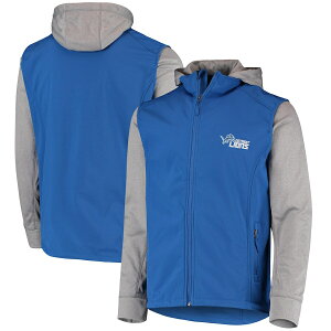 Y WPbg "Detroit Lions" Alpha Full-Zip Jacket - Blue/Gray