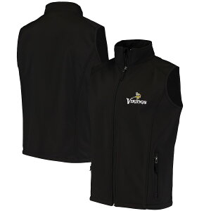 �����Y �x�X�g Minnesota Vikings Archer Softshell Full-Zip Vest - Black