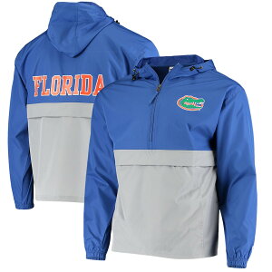 Y WPbg "Florida Gators" Champion Colorblock Packable Half-Zip Jacket - Royal