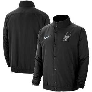 iCL Y WPbg "San Antonio Spurs" Nike City Edition Lightweight DNA Full-Snap Jacket - Black