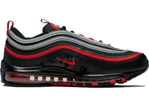 iCL Y GA}bNX97 NIKE AIR MAX 97 CASUAL SHOES Xj[J[ Black/University Red/Metallic Silver