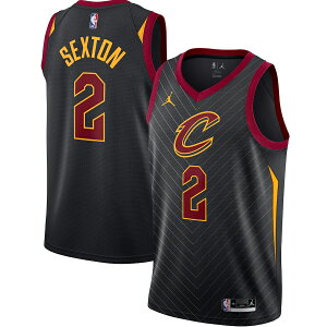 �����Y �W���[�W Collin Sexton Cleveland Cavaliers Jordan Brand 2020/21 Swingman Jersey - Statement Edition - Black