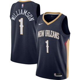 ナイキ メンズ ジャージ Zion Williamson "New Orleans Pelicans" Nike 2020/21 Swingman Jersey - Navy - Icon Edition