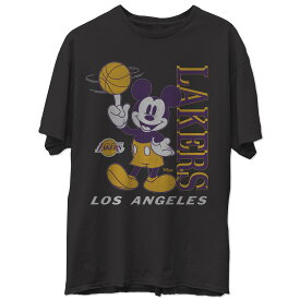 メンズ Tシャツ "Los Angeles Lakers" Junk Food Disney Vintage Mickey Baller T-Shirt - Black