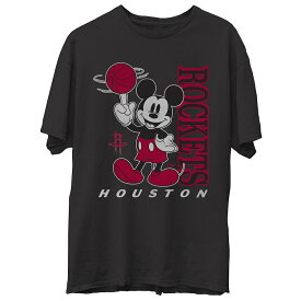 メンズ Tシャツ "Houston Rockets" Junk Food Disney Vintage Mickey Baller T-Shirt - Black