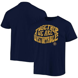 メンズ Tシャツ "Denver Nuggets" Junk Food Positive Message Enzyme Washed T-Shirt - Navy