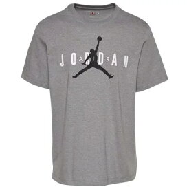 ジョーダン メンズ Tシャツ Jordan Air Wordmark T-Shirt - Carbon Heather/White/Black