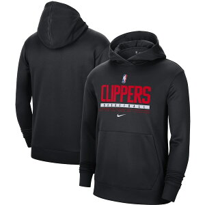 �i�C�L �����Y �p�[�J�[ "LA Clippers" Nike Spotlight On Court Practice Performance Pullover Hoodie - Black