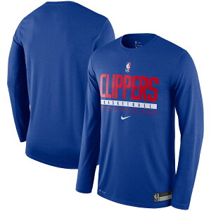 �i�C�L �����Y T�V���c ���� ����T "LA Clippers" Nike Essential Practice Legend Performance Long Sleeve T-Shirt - Royal