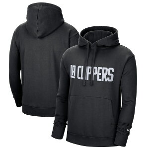 �i�C�L �����Y �p�[�J�[ LA Clippers Nike 2020/21 City Edition Essential Logo Fleece Pullover Hoodie - Black
