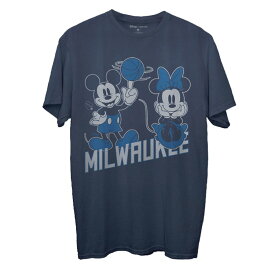 メンズ Tシャツ "Milwaukee Bucks" Junk Food Disney Mickey & Minnie 2020/21 City Edition T-Shirt - Navy