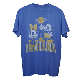 メンズ Tシャツ "Indiana Pacers" Junk Food Disney Mickey & Minnie 2020/21 City Edition T-Shirt - Royal