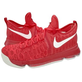 即納 ナイキ KD 9 メンズ バッシュ Nike Air Zoom KD 9 Flyknit - Red/White