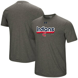 �A���_�[�A�[�}�[ �����Y T�V���c Cleveland Indians Under Armour Cooperstown Collection Tri-Blend Performance T-Shirt Gray