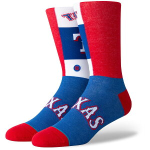 �����Y �\�b�N�X Texas Rangers Stance Pop Fly Logo Crew Socks