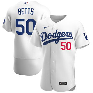 iCL Y W[W Mookie Betts "Los Angeles Dodgers" Nike 2020 Home Official Authentic Player Jersey - White