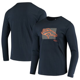 ニューエラ メンズ ロンT "Denver Broncos" New Era State Long Sleeve T-Shirt - Navy