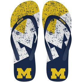 サンダル "Michigan Wolverines" Big Logo Flip Flop Sandals