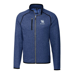 Y WPbg "Kentucky Wildcats" Cutter - Buck Mainsail Full-Zip Jacket - Blue