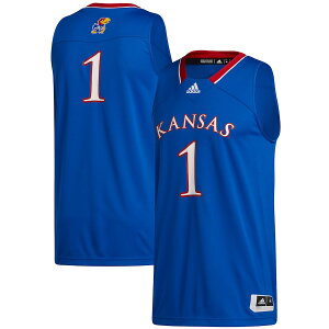 AfB_X Y W[W #1 "Kansas Jayhawks" adidas Swingman Jersey - Royal