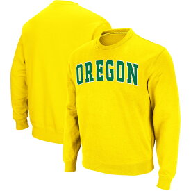 スウェット "Oregon Ducks" Colosseum Arch - Logo Tackle Twill Pullover Sweatshirt - Yellow