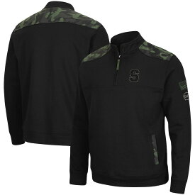 メンズ ジャケット "Syracuse Orange" Colosseum OHT Military Appreciation Commo Fleece Quarter-Zip Jacket - Black