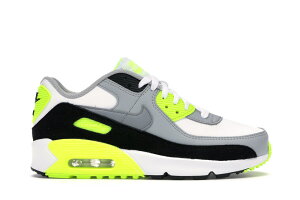 iCL LbY GA}bNX90 Nike Air Max 90 GS - White/Particle Grey/Volt