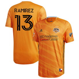アディダス メンズ ジャージ Christian Ramirez "Houston Dynamo" adidas 2020 Primary Authentic Player Jersey - Orange