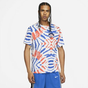 �i�C�L �����Y T�V���c Nike Tie Dye Festival Tee - White/Turf Orange